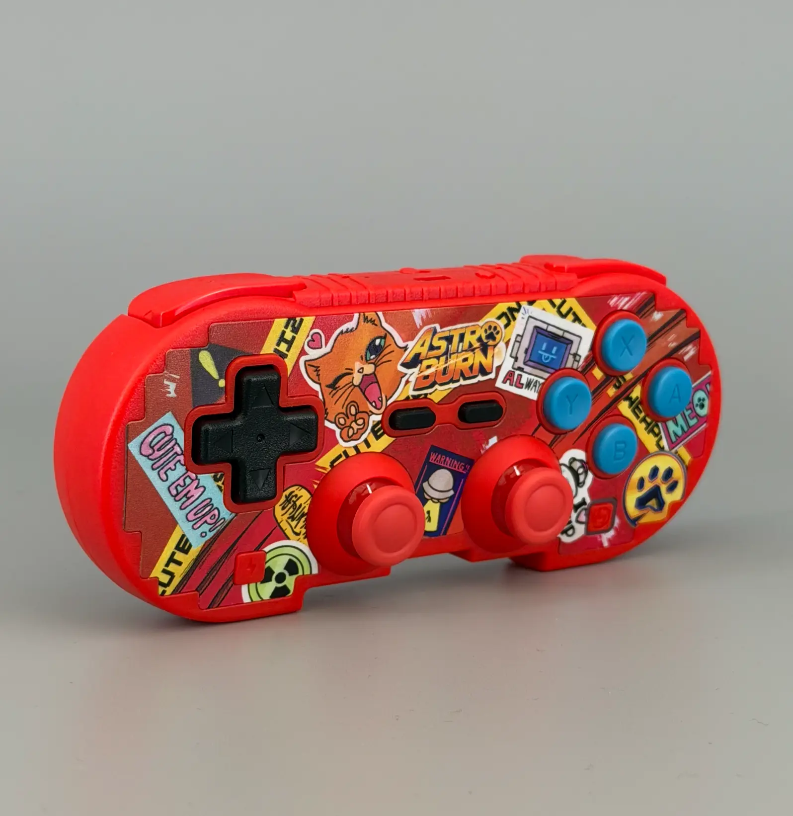Red Astro Burn retro game controller